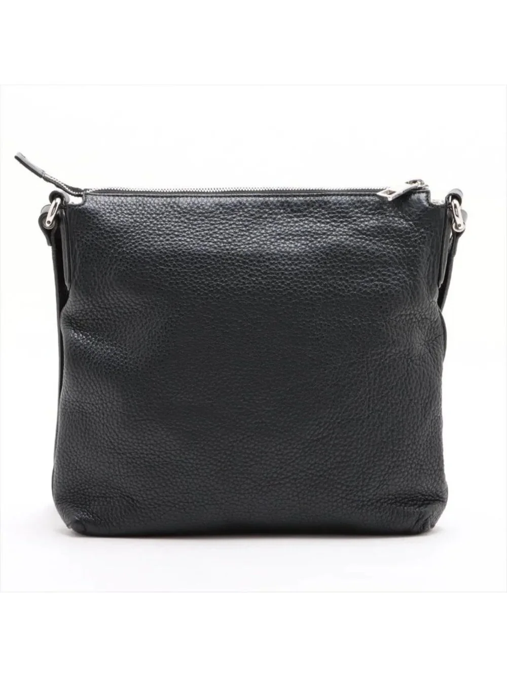 Gucci Interlocking Leather Shoulder Bag Crossbody Messenger Black
